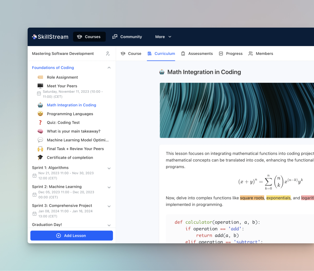 teachfloor dashboard lms